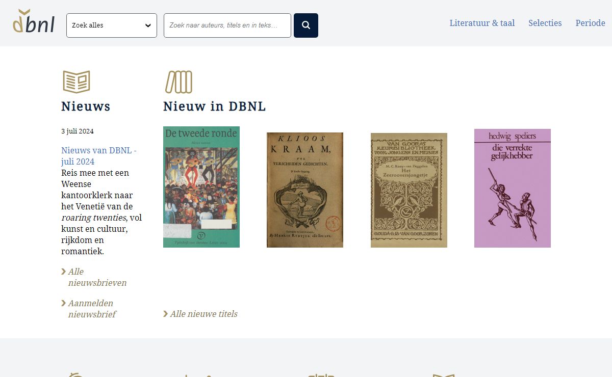 DBNL - Digitale Bibliotheek voor de Nederlandse Letteren