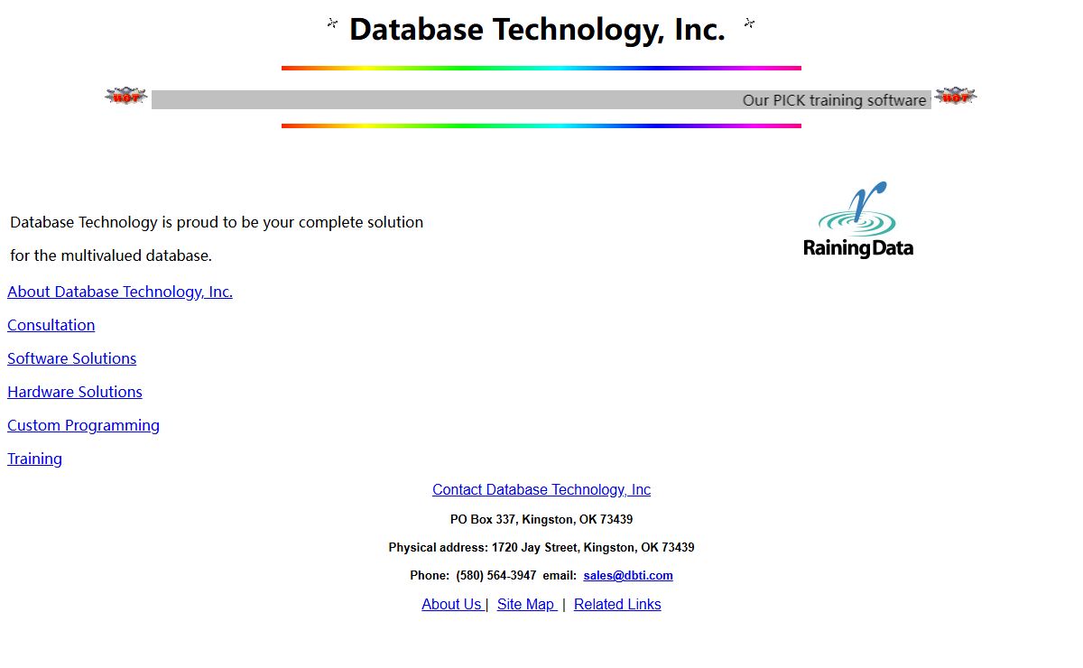 Database Technology Home Page