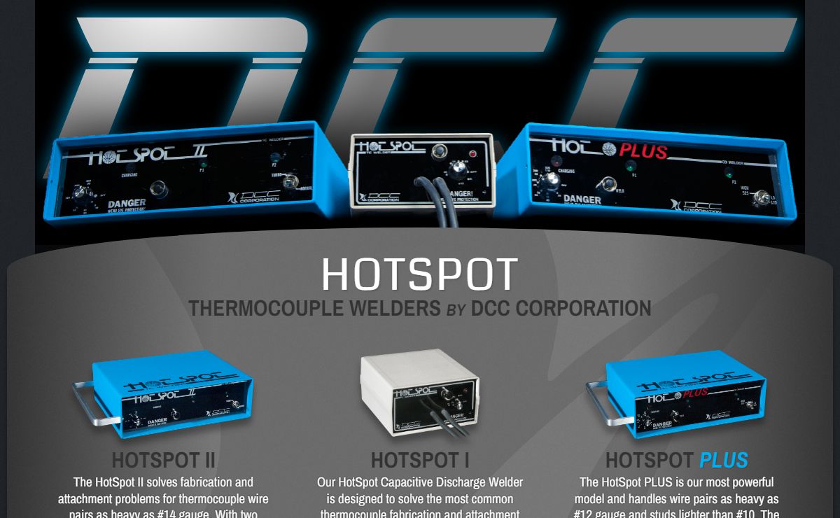 HotSpot Thermocouple Welders - DCC