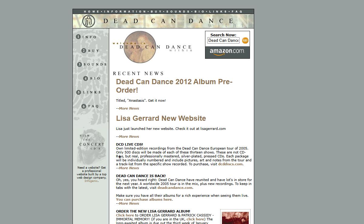 Dead Can Dance Within - Lisa Gerrard, Brendan Perry, 4AD Records