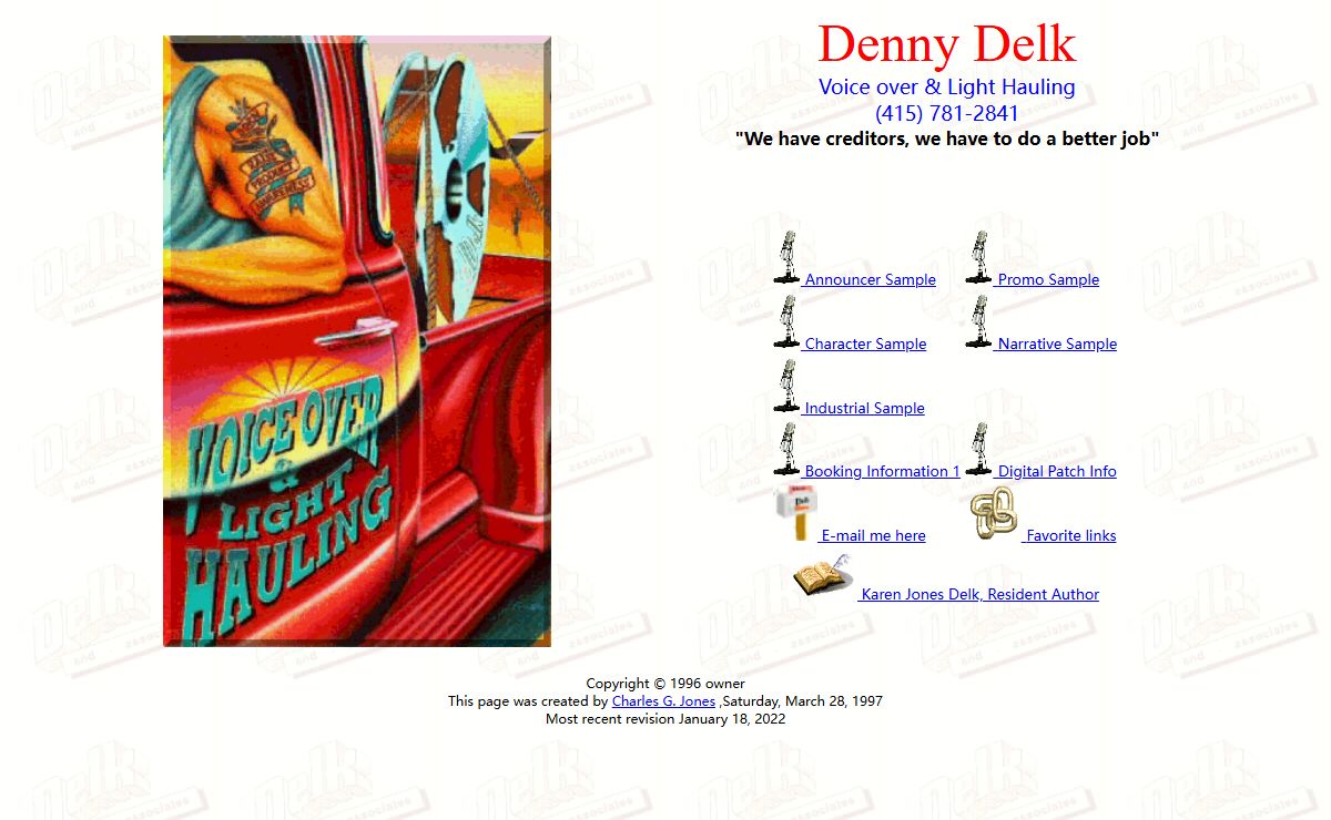 Denny Delk, Voice Over Actor - Home Page