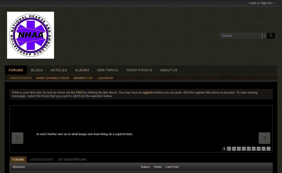 Forums - NHAA