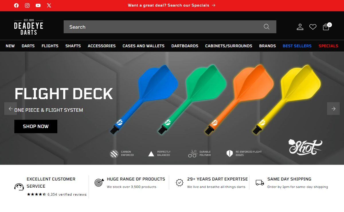 Deadeye Darts - Australia's Premier Online Dart Store & Accessories