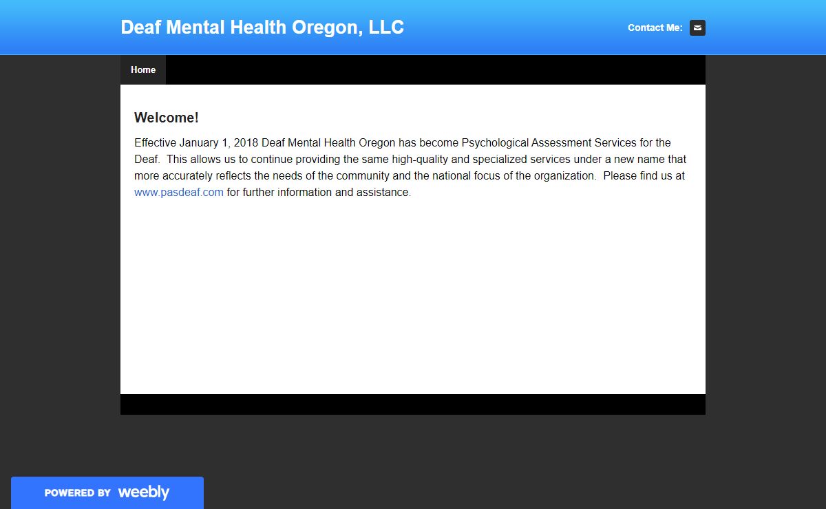 Deaf Mental Health Oregon, LLC - Home