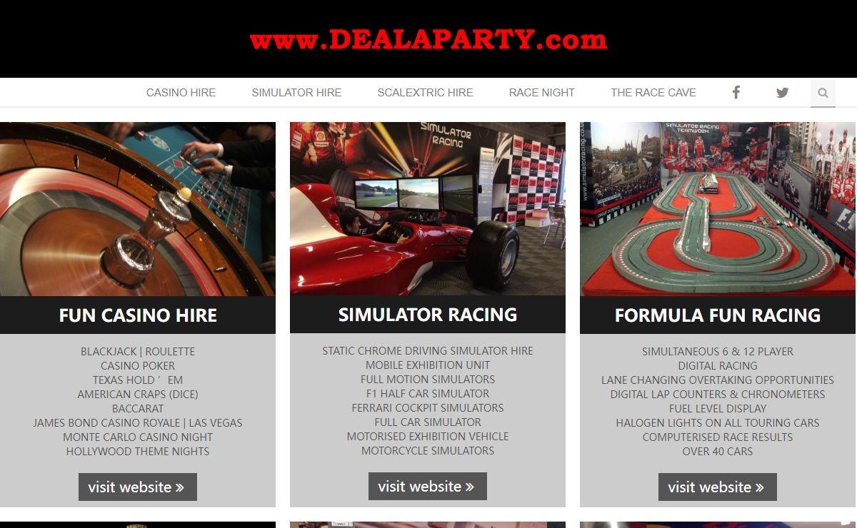 Casino Hire | Casino Party | Casino Night |Fun Casino Hire | Simulator Racing Hire