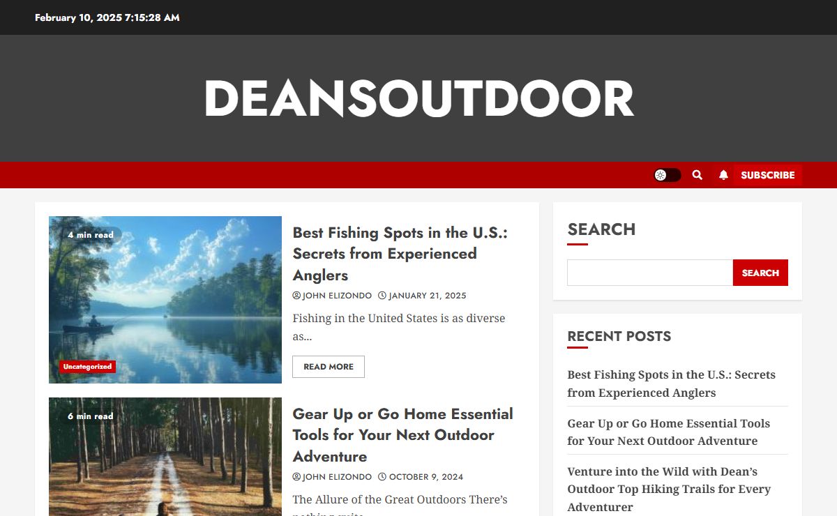 DeansOutdoor.com | Tips and Reviews For Outdoor Activities