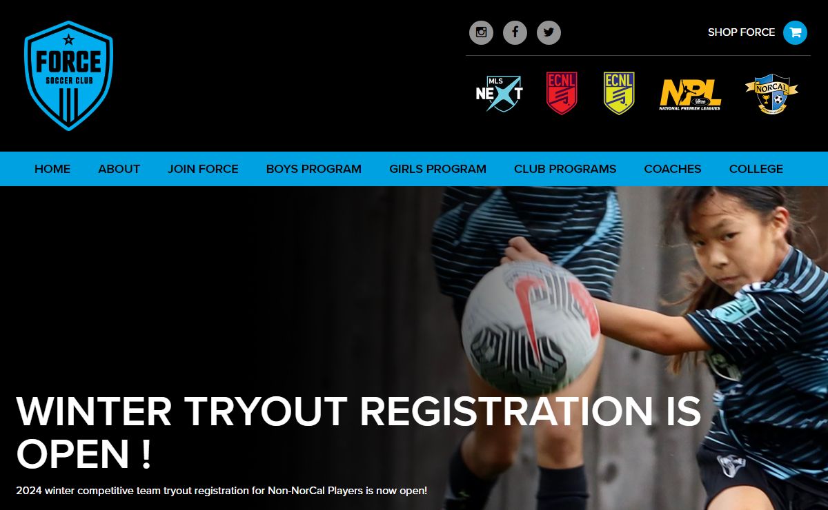 De Anza Force Soccer Club | Home