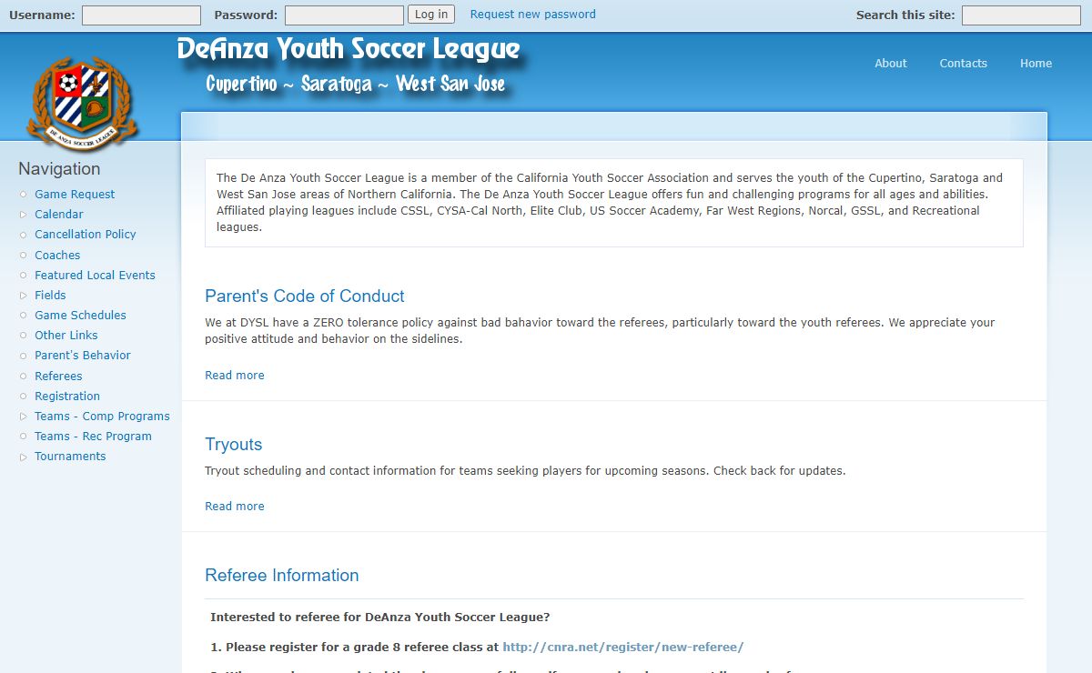 De Anza Youth Soccer League
