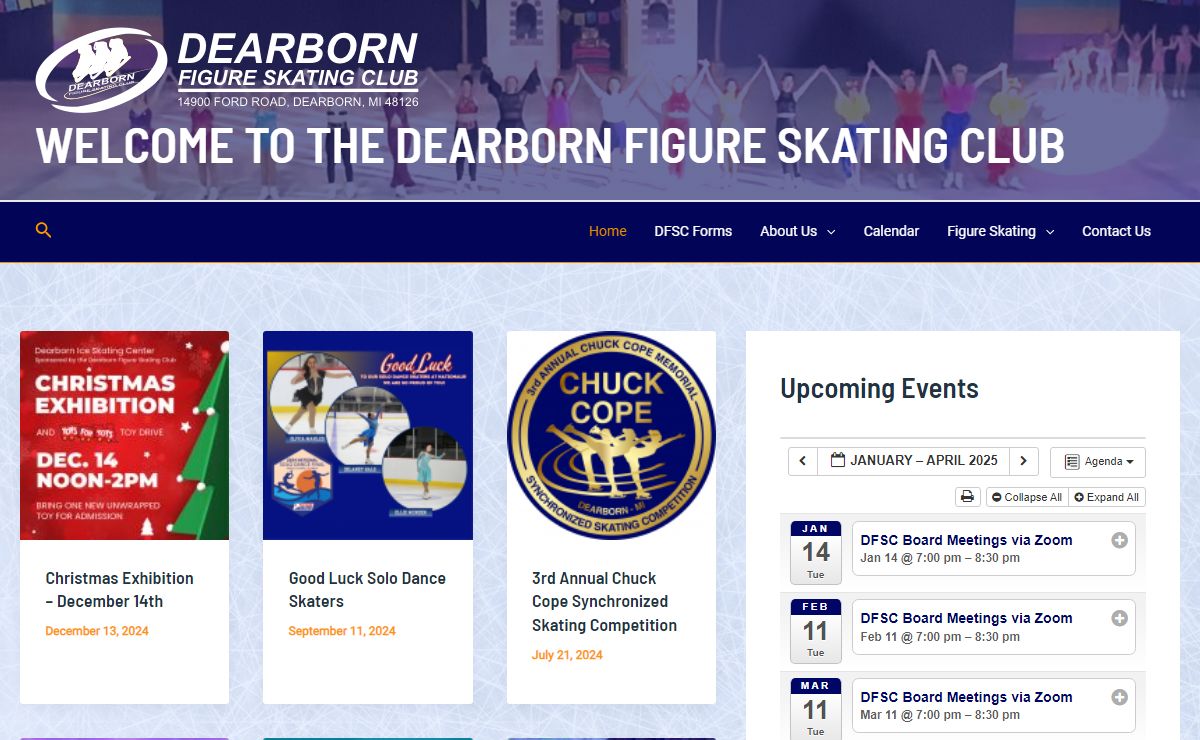 WELCOME TO THE DEARBORN FIGURE SKATING CLUB – Dearborn area skating