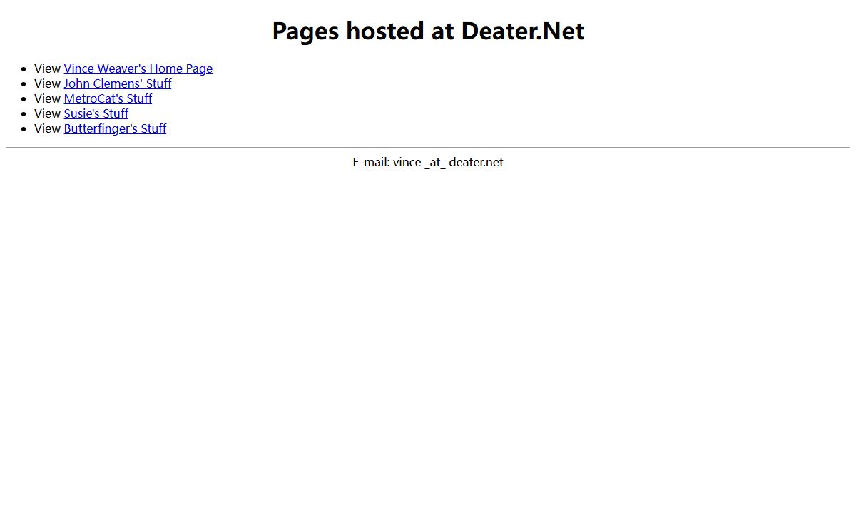 Welcome to deater.net