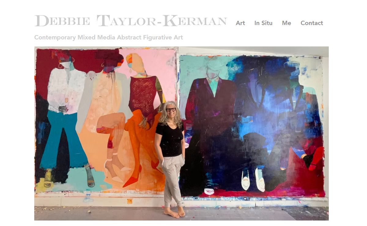 Debbie Taylor-Kerman - Contemporary Mixed Media Abstract Figurative Artist