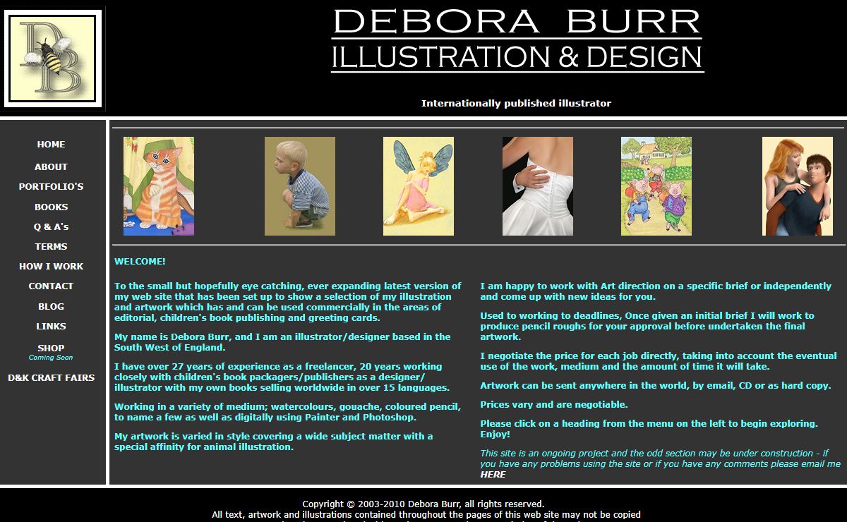 Internationally published illustrator Debora Burr