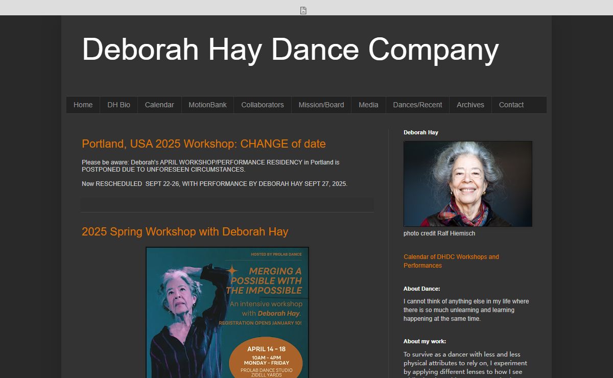 Deborah Hay Dance Company