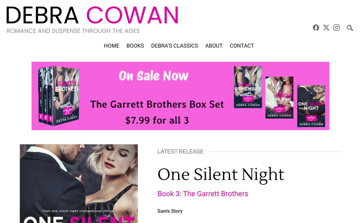 Author Debra Cowan | Contemporary Romantic Suspense