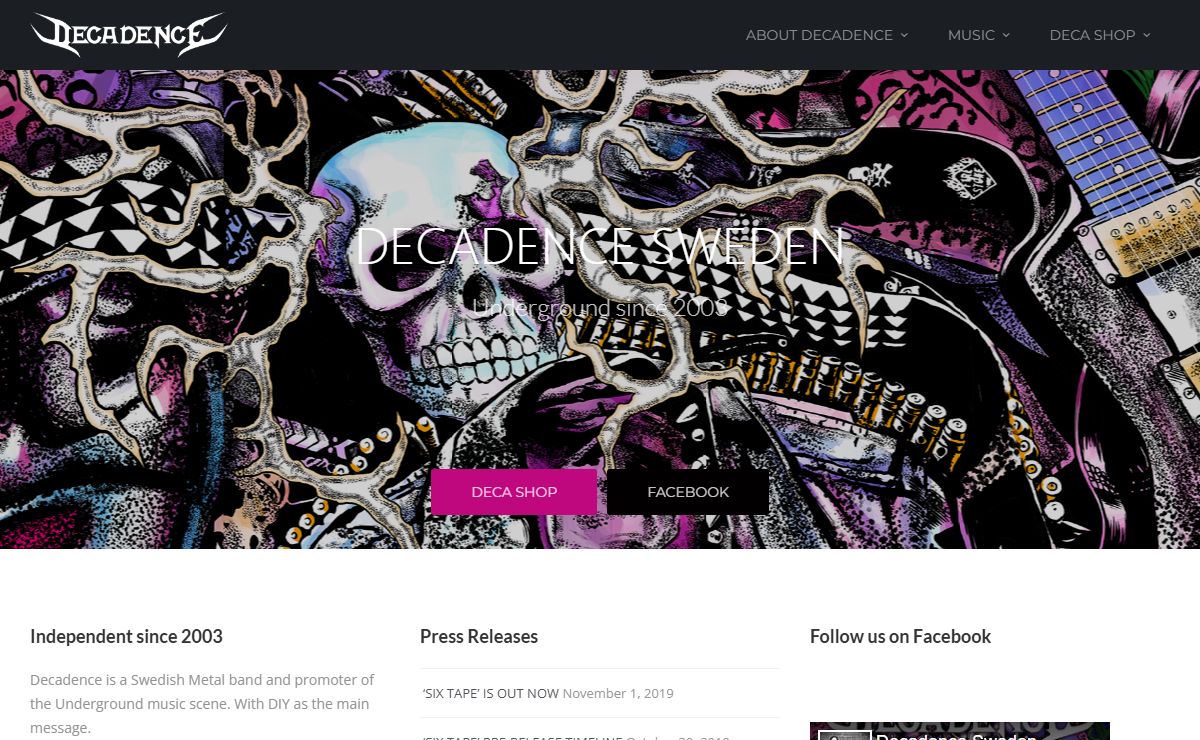 DECADENCE Sweden – The Official Website