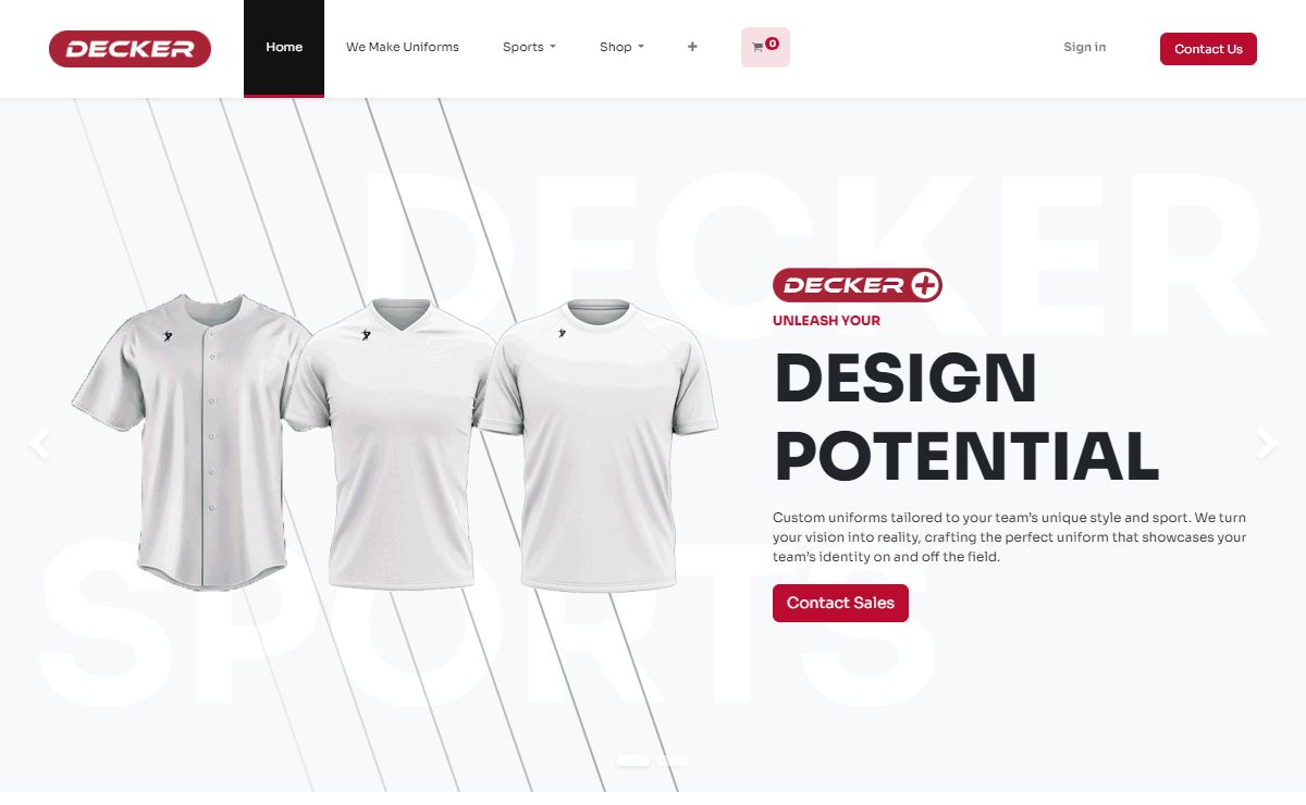 Full Custom Team Uniforms | Decker Sports