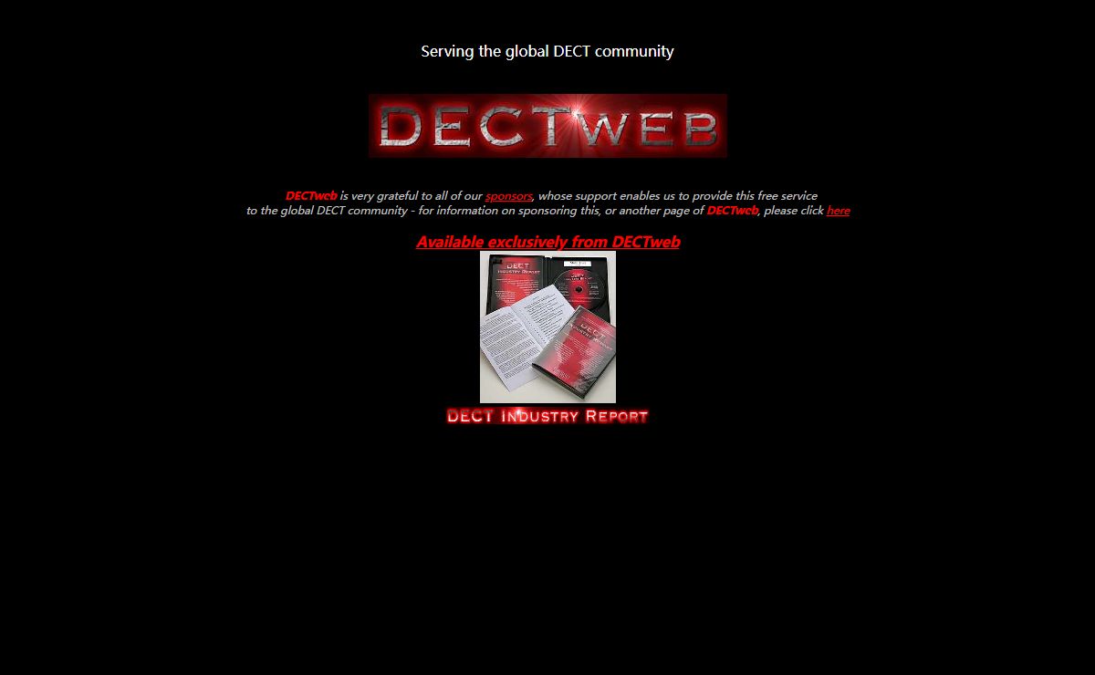 DECTweb - A service for the DECT cordless industry