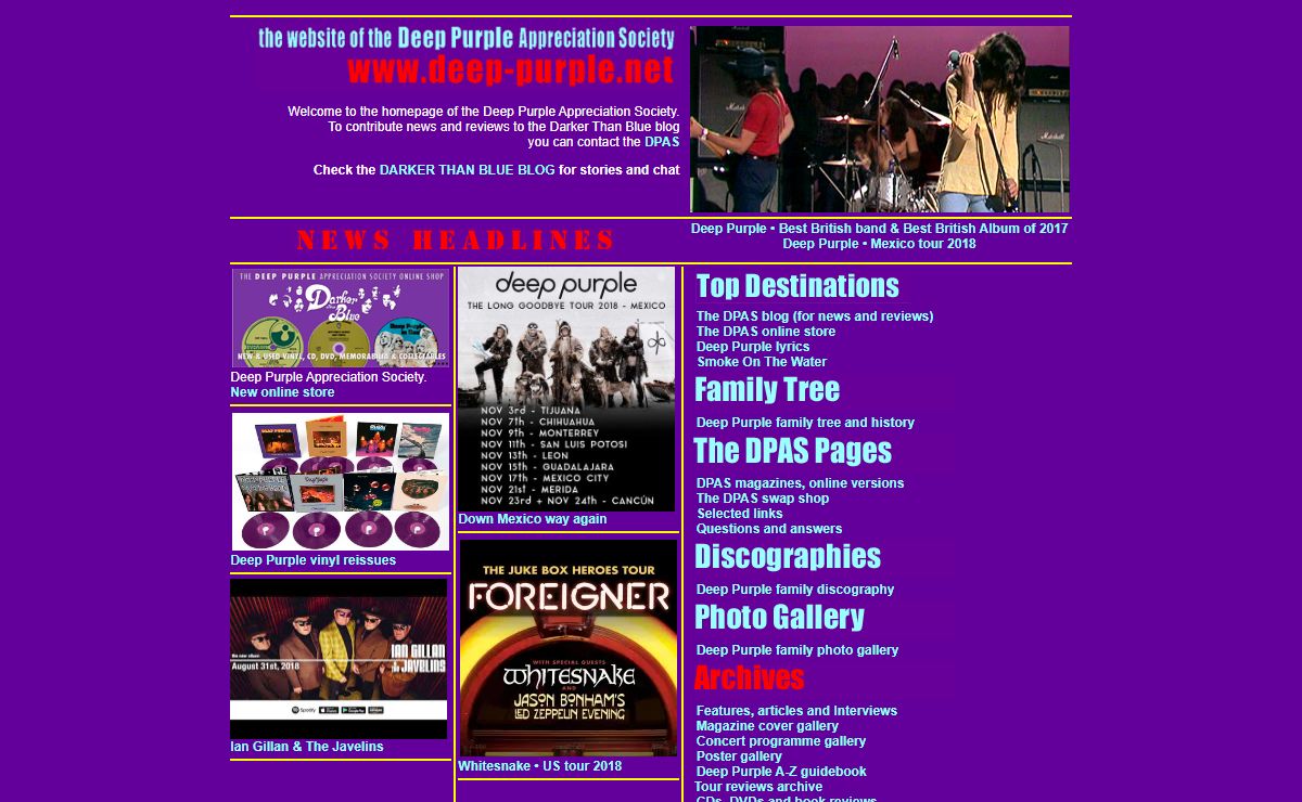www.deep-purple.net - The website of The Deep Purple Appreciation Society