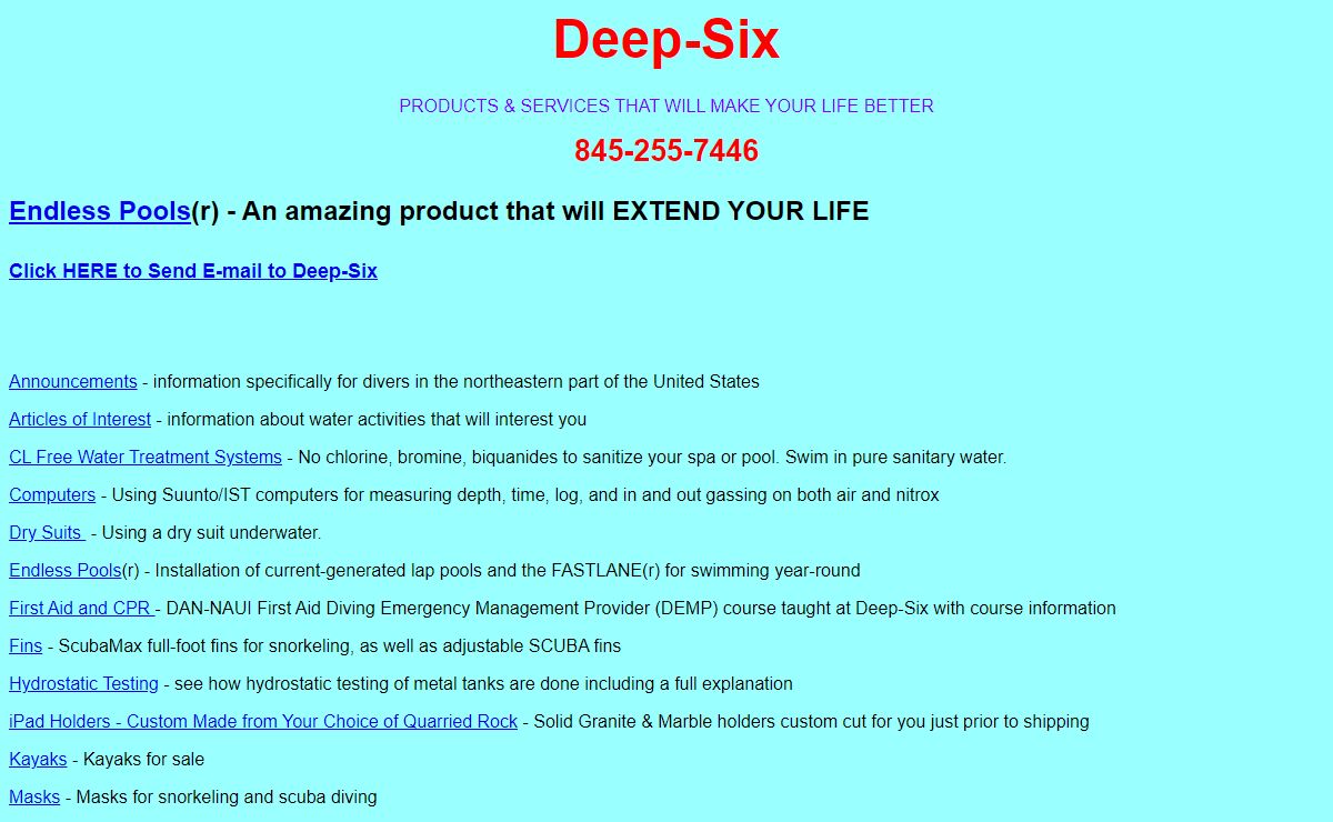 Deep-Six Home Page