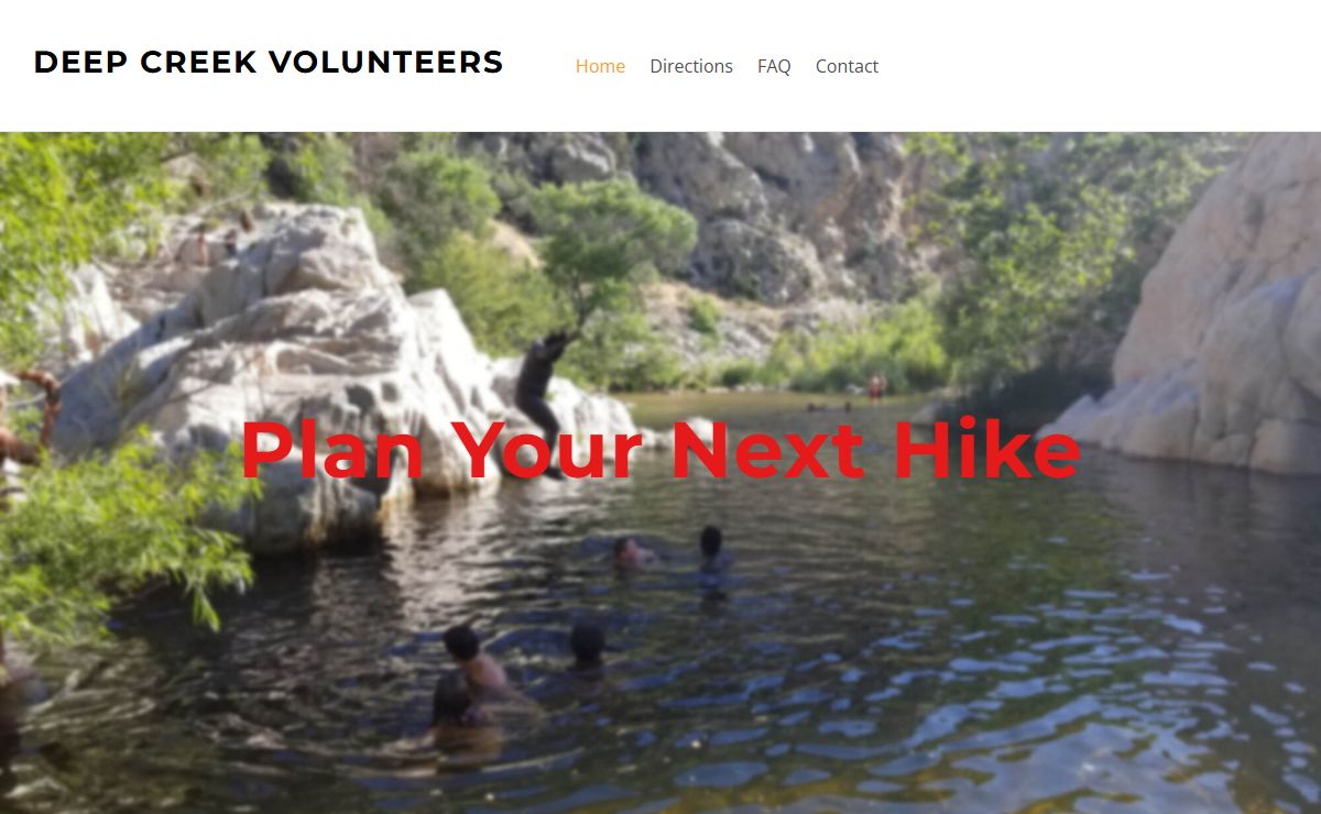 DEEP CREEK VOLUNTEERS - Home