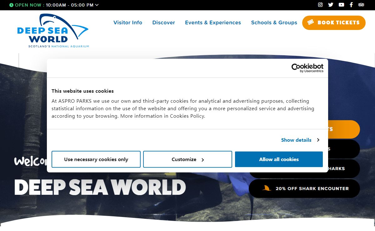 Deep Sea World | Scotland's National Aquarium
