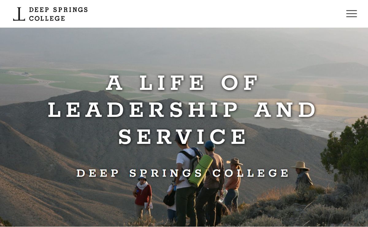 Deep Springs College – Prepare for a life of service