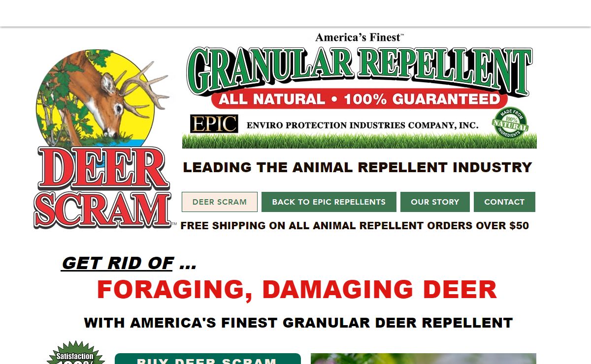 EPIC Deer Scram Deer Repellent | get rid of deer