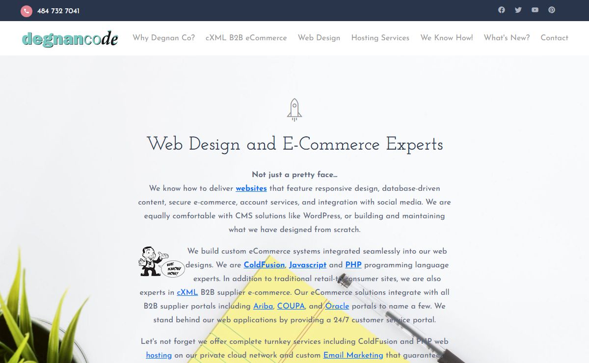 Degnan Co Web Design and Programming Kennett Square, PA 484 732 7041