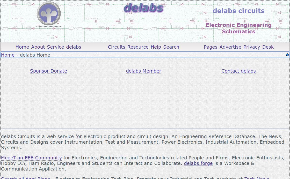 delabs circuits - Electronic Instrumentation Schematic Diagrams and Engineering Projects