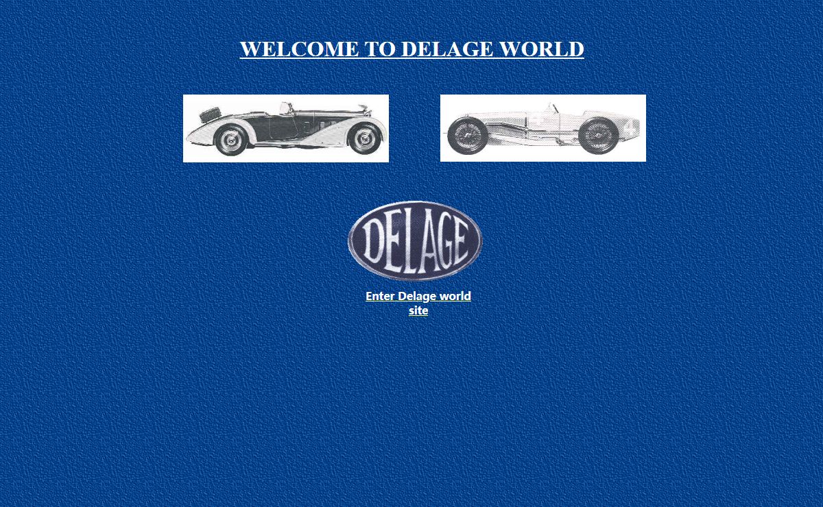 Delage world. An informative site regarding classic French sports cars