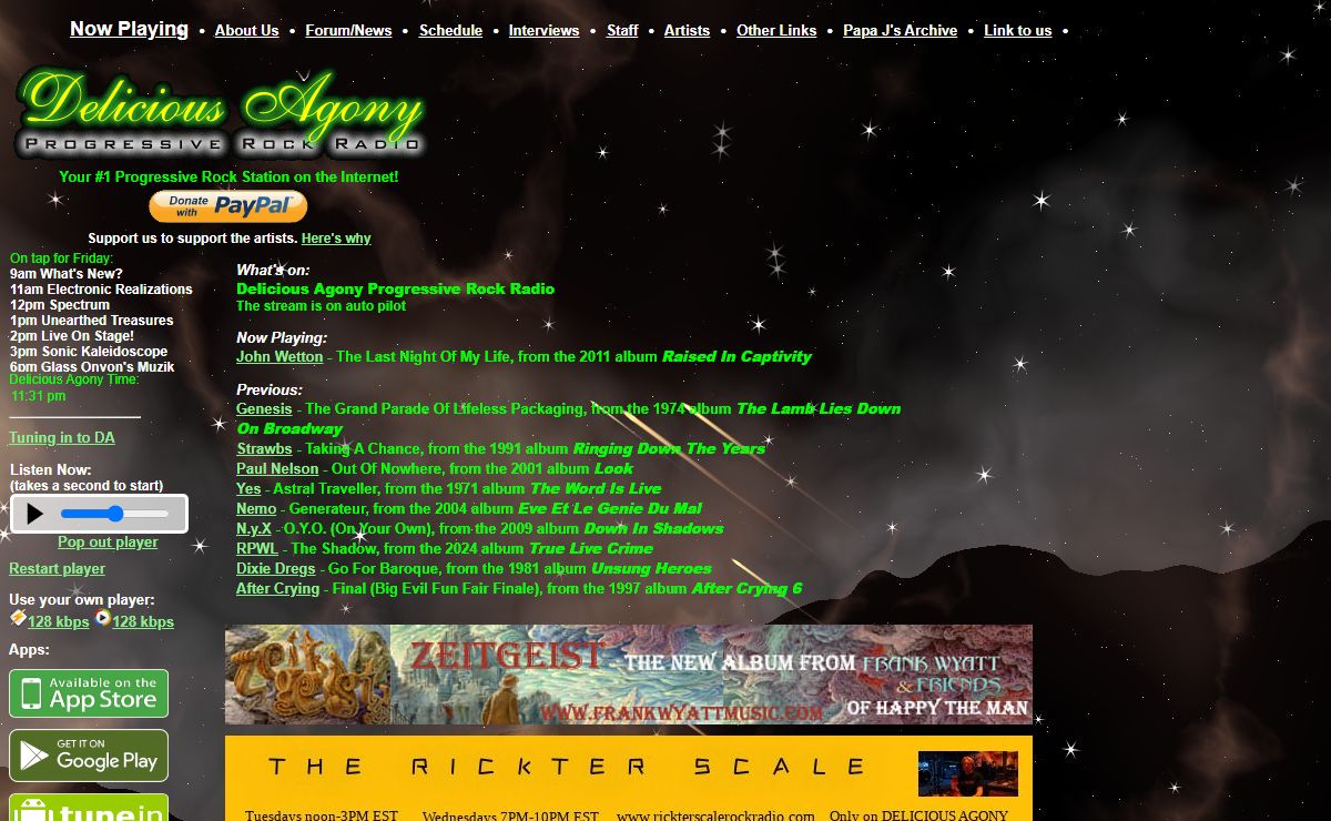 Delicious Agony Progressive Rock Radio