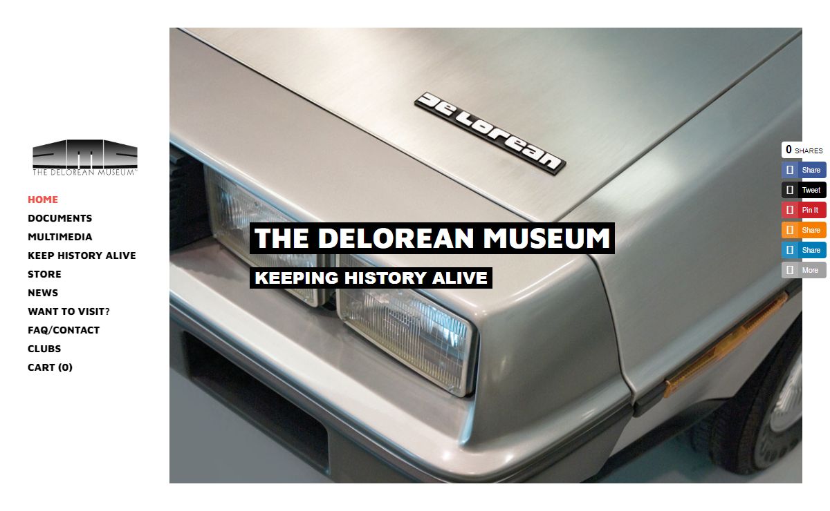 DeLorean Museum - Home
