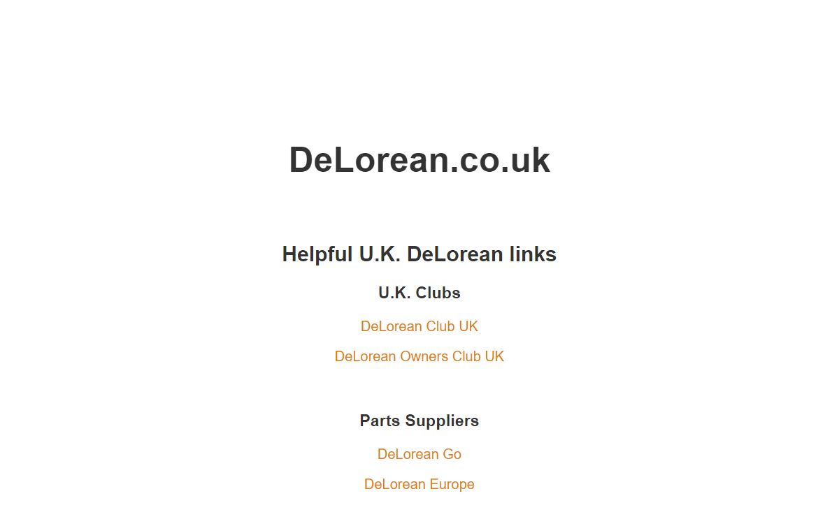 DeLorean.co.uk