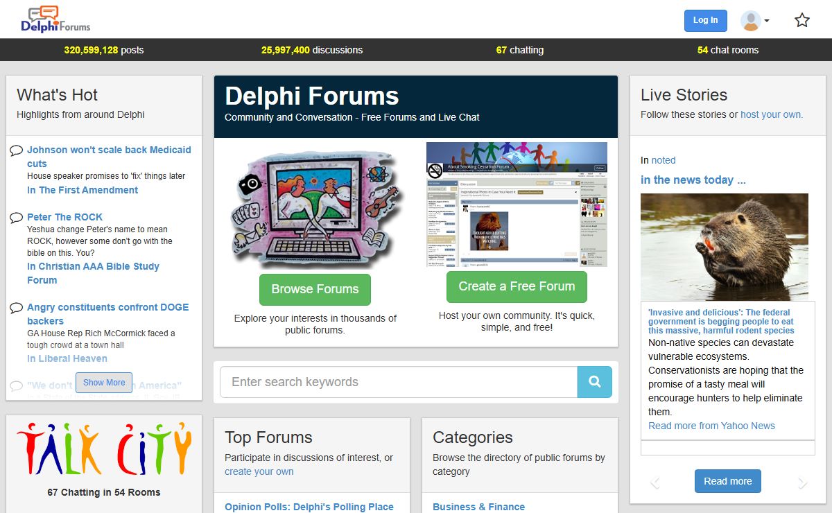 Delphi Forums Home