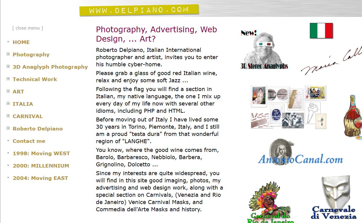 Photography | Art | Web Design | Venice Carnival | Roberto Delpiano's website
