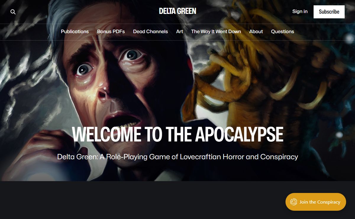 Delta Green, RPG, Role-Playing Game, Horror RPG, Conspiracy RPG, H.P. Lovecraft, Cthulhu Mythos, Delta Green Adventures, Tabletop RPG, Cosmic Horror, Government Conspiracy, Delta Green Resources