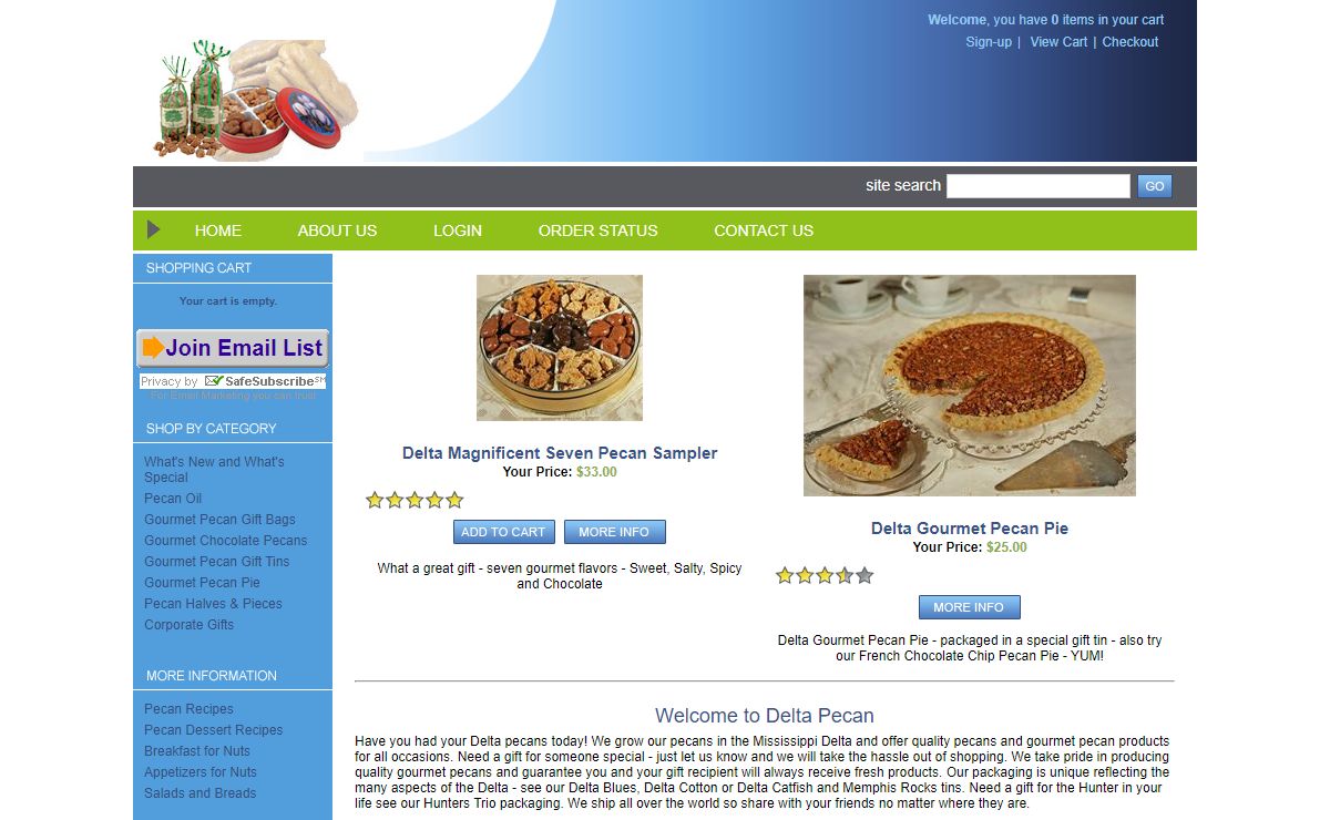 Delta Pecan Orchard - Quality Pecans and Pecan Candies, pecan gifts
