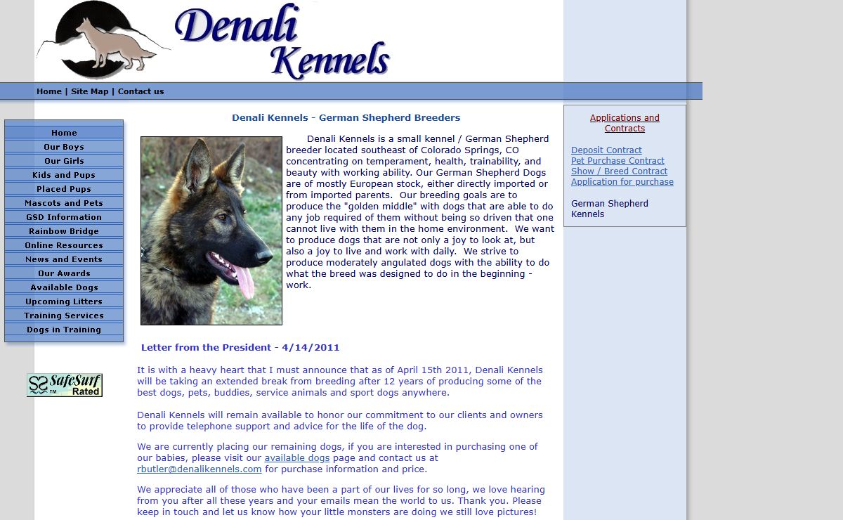 German Shepherd Breeders Colorado - Denali Kennels