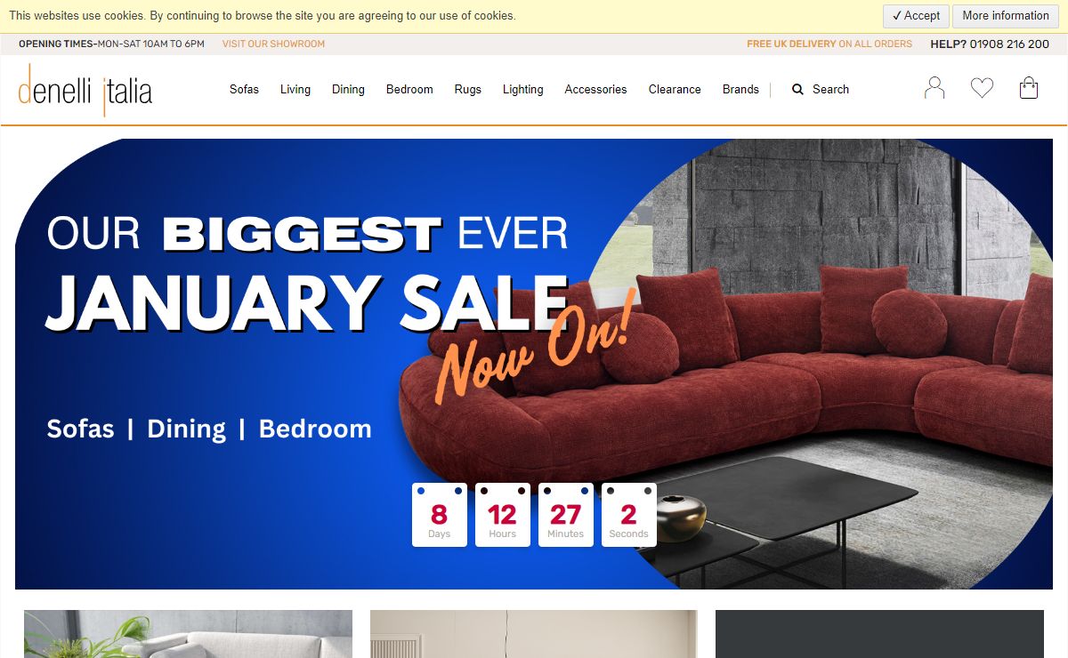 Italian Furniture Store UK - Luxury, Contemporary & Modern Italian Furniture for Sale in London, UK | Denelli Italia