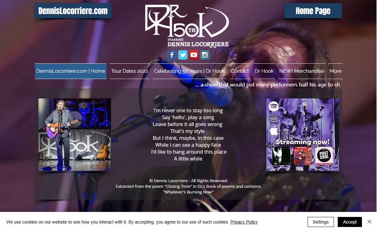 Dr Hook | Starring Dennis Locorriere | Home Page