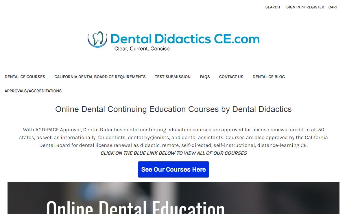 Online Dental Continuing Education Courses | Dental Didactics