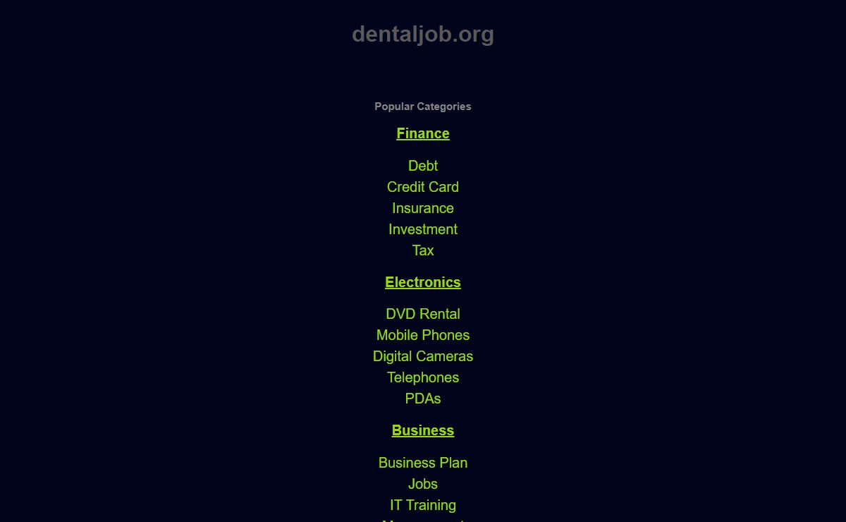 dentaljob.org - This website is for sale! - dentaljob Resources and Information.
