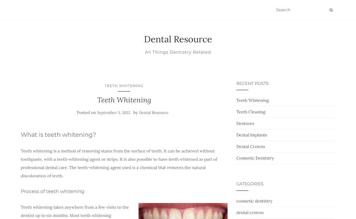 Dental Resource – All Things Dentistry Related