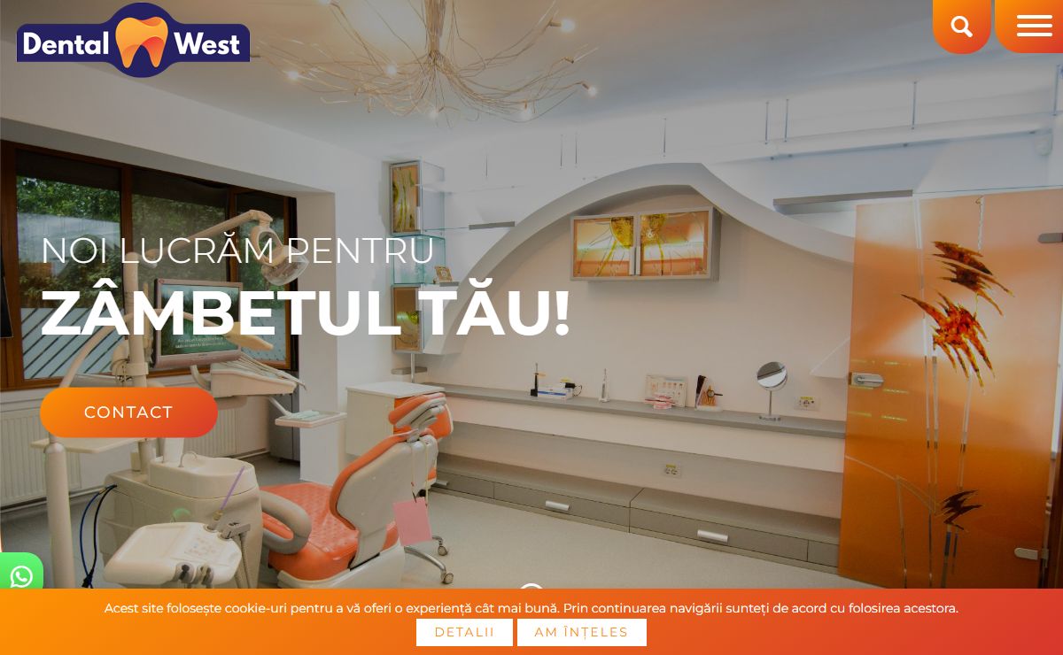 Dentist Brasov: Cauti un stomatolog sau un cabinet dentar? Dental West ofera servicii de estetica si implantologie Brasov - Noi lucram pentru zambetul tau! Dentist Brasov la clinica stomatologica Dental West. Gama completa de servicii, 4 cabinete stomatologice. 20 de ani de experienta. Estetica si Implantologie Brasov la standarde inalte in conditii de maxima siguranta.
