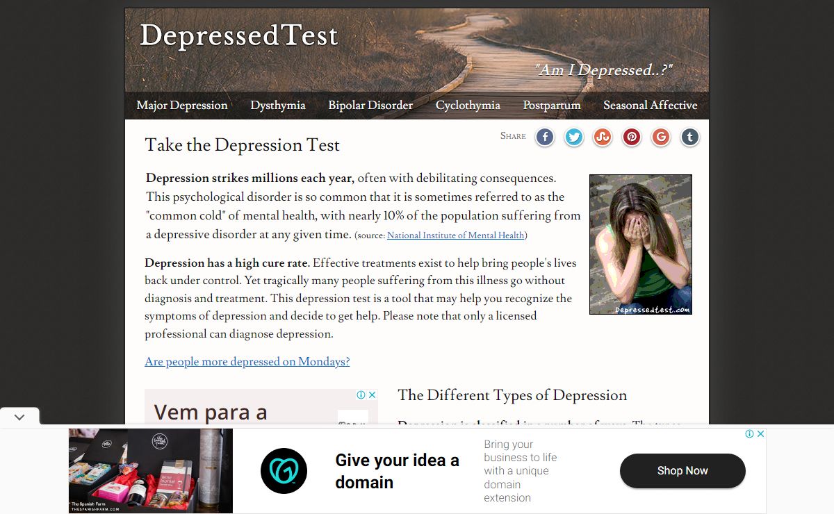Depression Test, Am I Depressed?