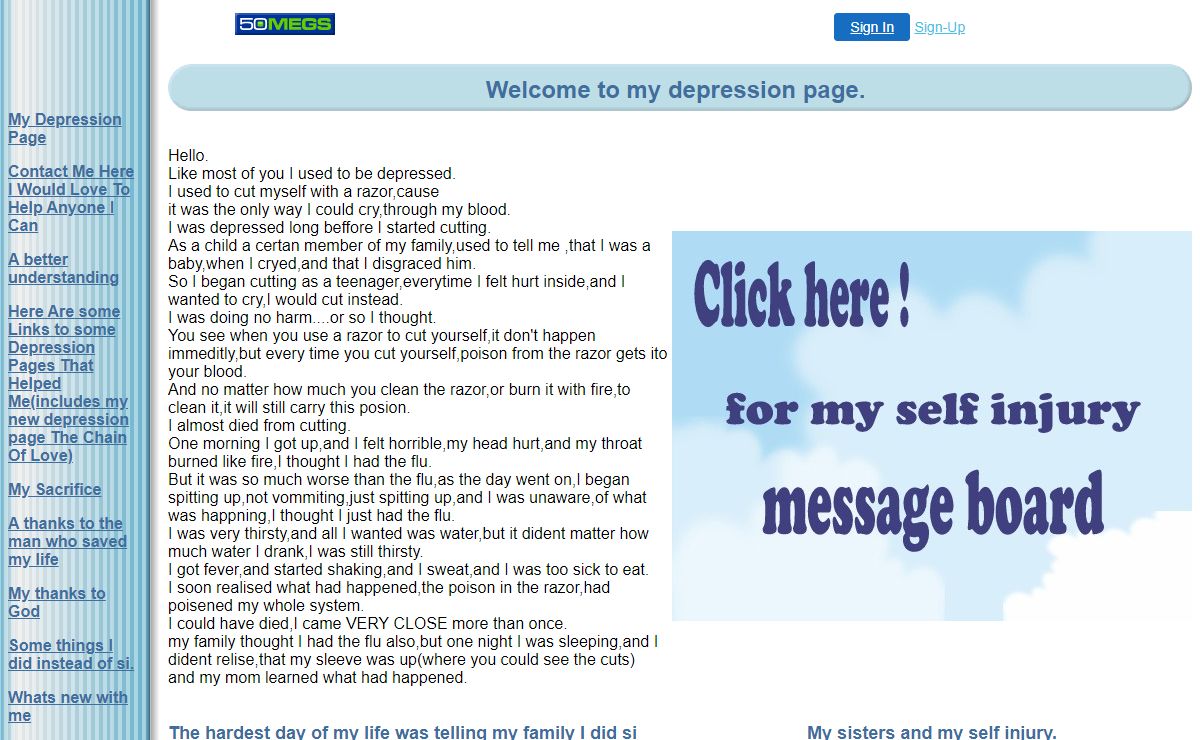 My Depression Page