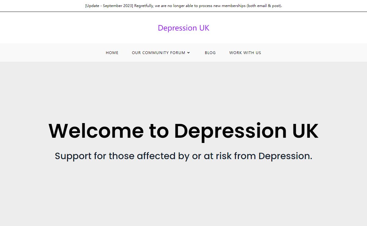 Depression UK • Home