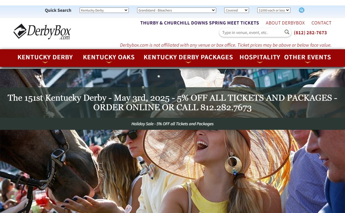 Kentucky Derby Tickets - DerbyBox.com