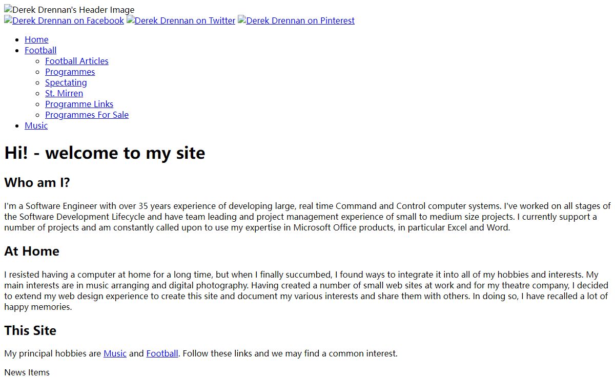 Derek Drennan's Home Page