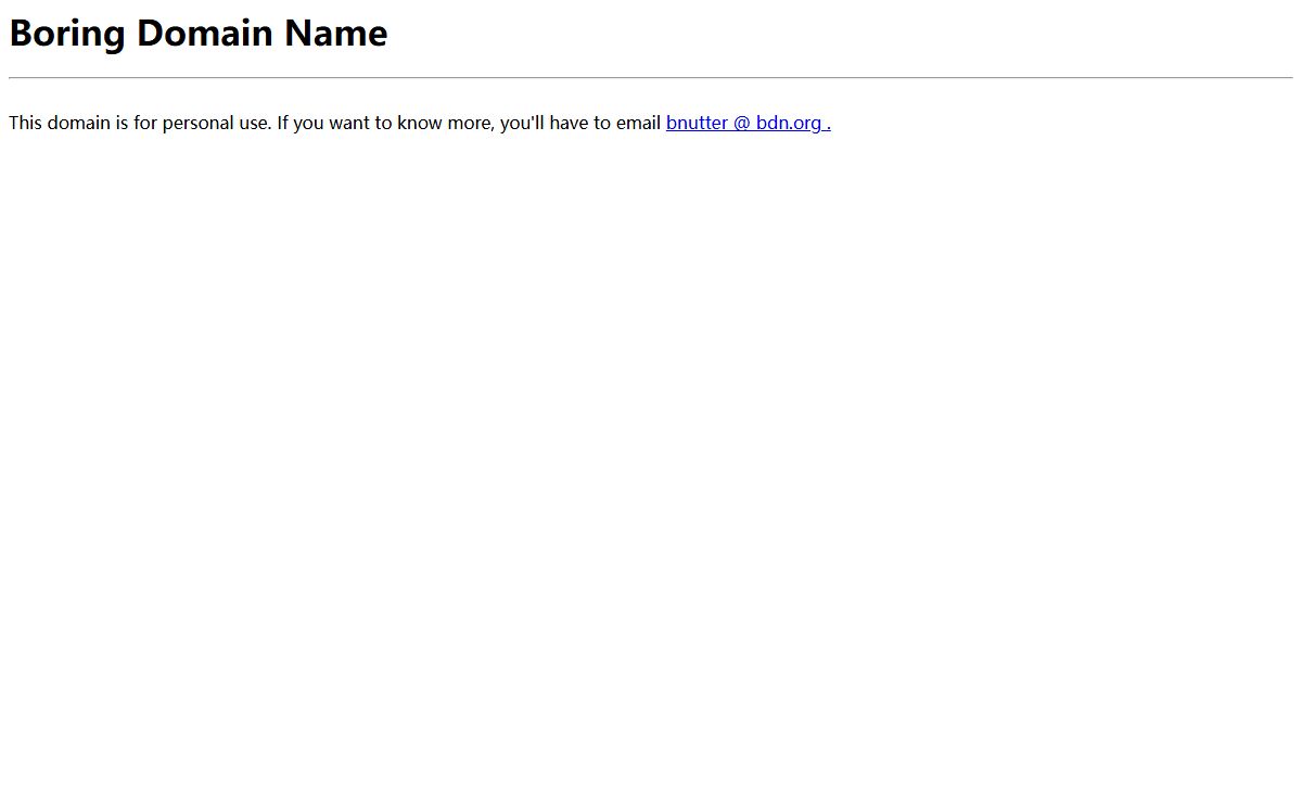 Boring Domain Name